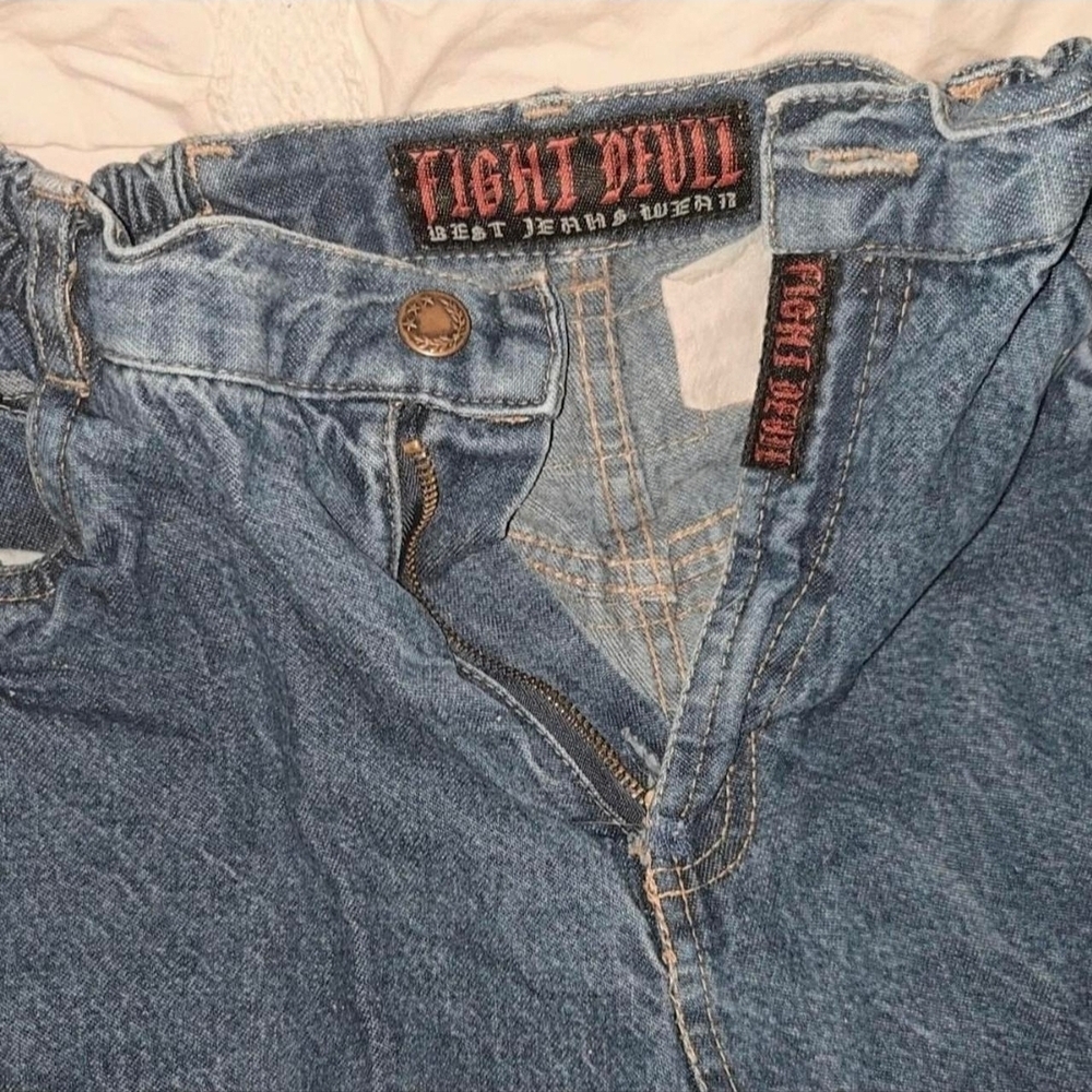 Ed Hardy Women's Vintage Baggy Blue Jeans - Picture 3 of 3